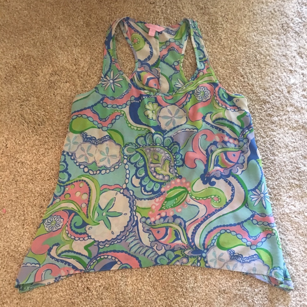 Lilly Pulitzer racer back tank top